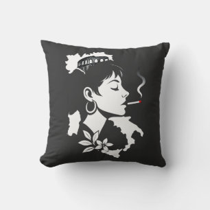 Italian Soul: Minimalist Rome Colosseum & Italy Ma Cushion