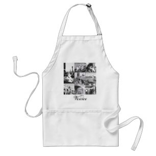 Italian Souvenir Apron Venice Italy Collage Photo