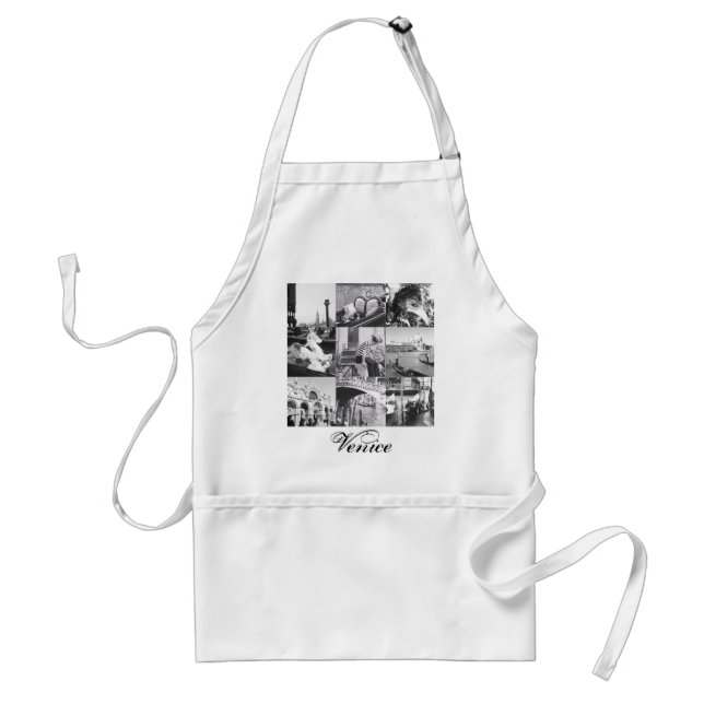 Italian Souvenir Apron Venice Italy Collage Photo (Front)