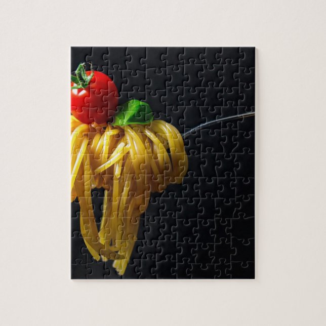 Italian Spaghetti Pasta Tomato Noodle Jigsaw Puzzle (Vertical)