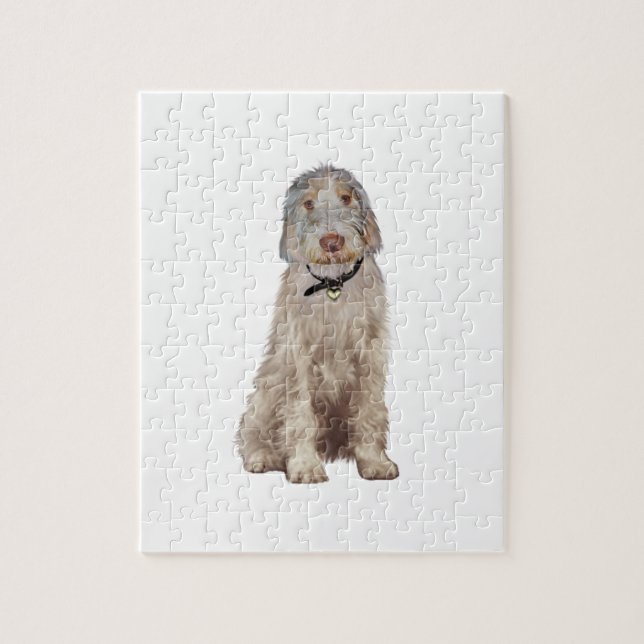 Italian Spinone (A) - Wheaten Jigsaw Puzzle (Vertical)