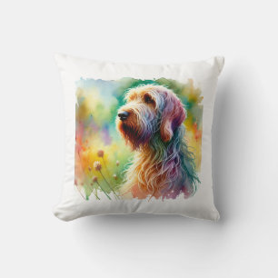 Italian Spinone Dog 260924AREF151 - Watercolor Cushion