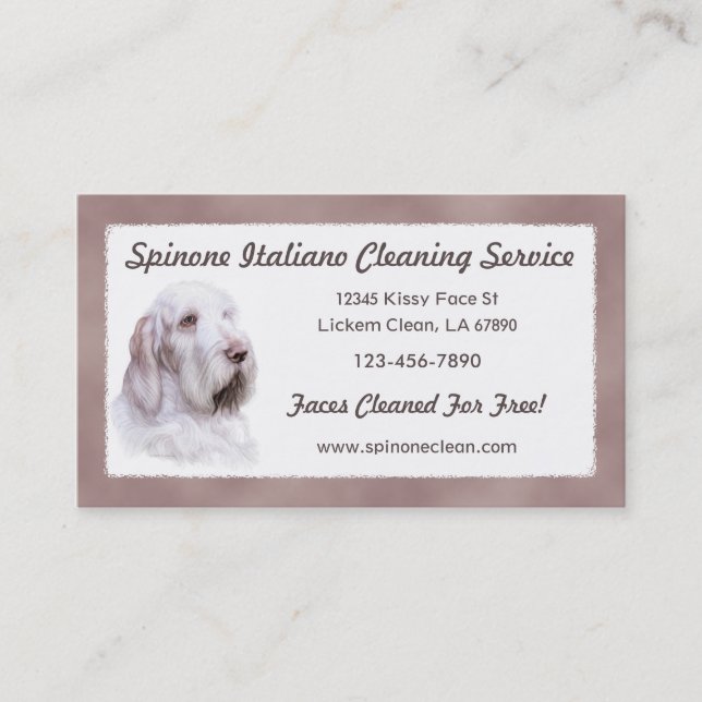 Italian Spinone Italiano Business Card (Front)