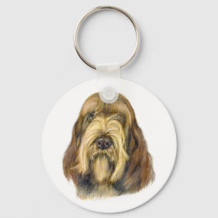 Italian Spinone keyring