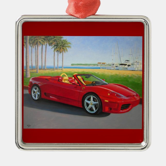 Italian Sports Car ornament (Front)