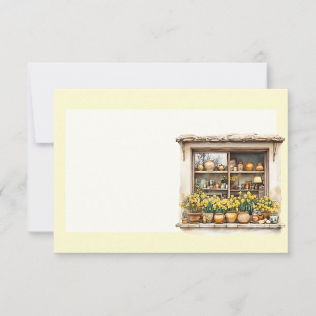 Italian Spring Clipart Card (Front)