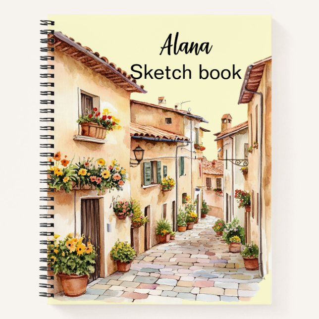 Italian Spring Clipart Notebook (Front)
