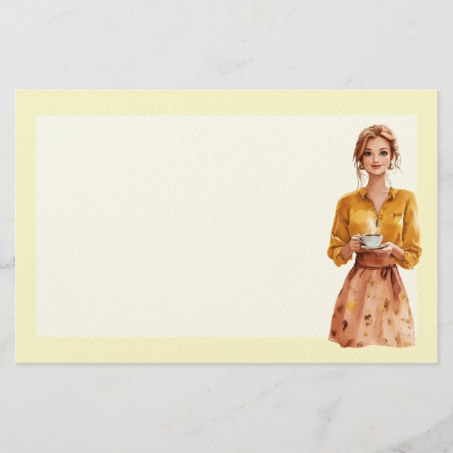 Italian Spring Clipart Stationery (Front)