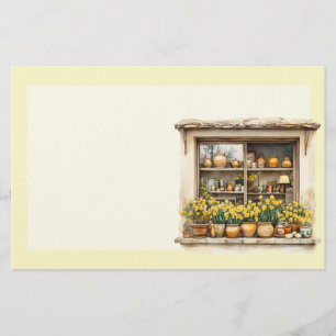 Italian Spring Clipart Stationery