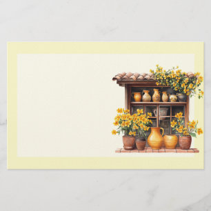 Italian Spring Clipart Stationery