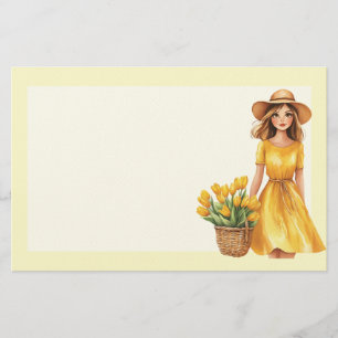 Italian Spring Clipart Stationery