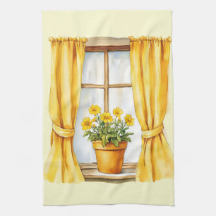 Italian Spring Clipart Tea Towel