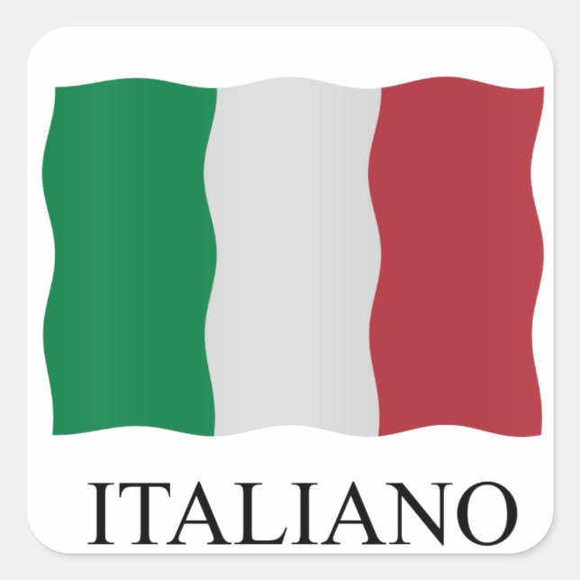 Italian Square Sticker (Front)