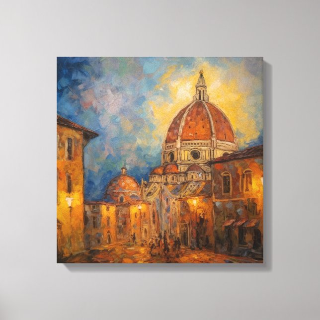 Italian Street | Florence, Italy | Travel  Canvas Print (Front)