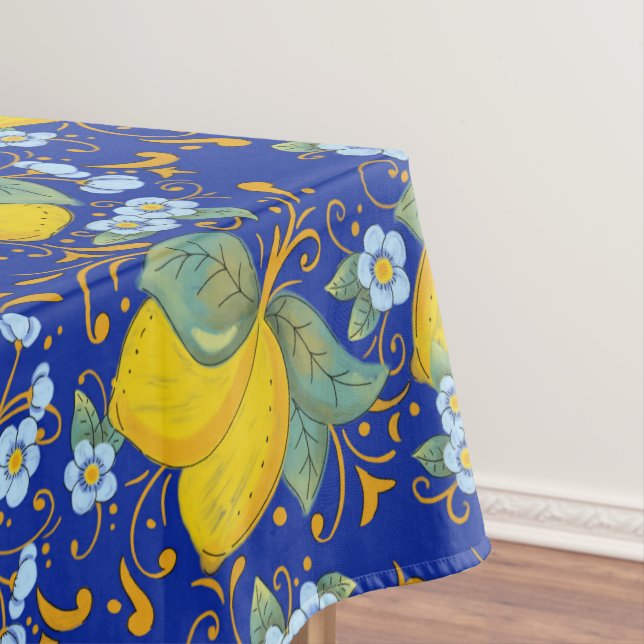 Italian style lemons tablecloth (In Situ)