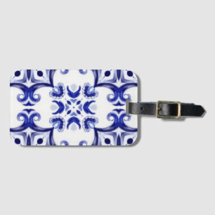 Italian style,majolica,tiles,Bath Mat Luggage Tag