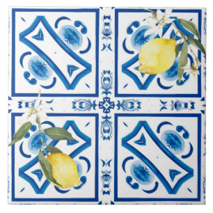 Italian style,mediterranean,majolica,lemon, tile