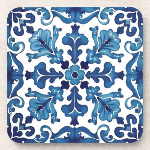 Italian style,Mediterranean,mosaic,blue, Coaster