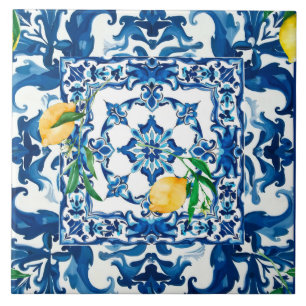 Italian style,Mediterranean,mosaic,blue, Tile