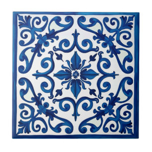 Italian style,Mediterranean,mosaic,blue, Tile
