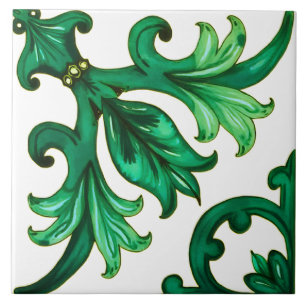 Italian style,mosaic,green  tile