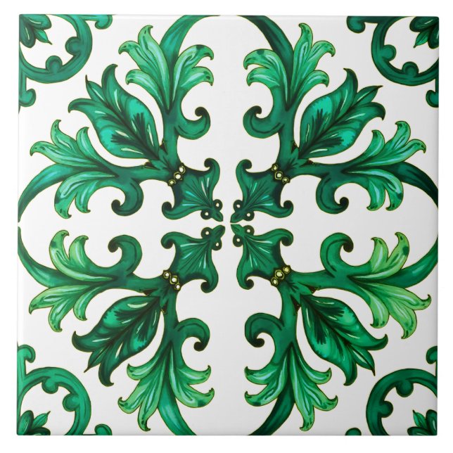 Italian style,mosaic,green  tile (Front)