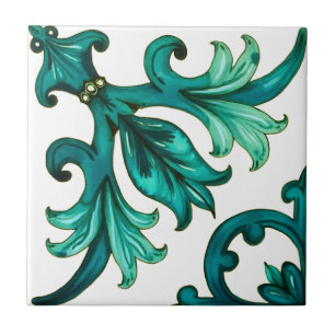 Italian style,mosaic,green tile