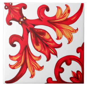 Italian style,mosaic,red tile