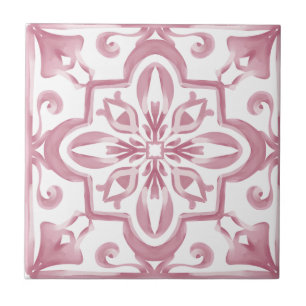 Italian style,pink,mediterranean tiles, tile