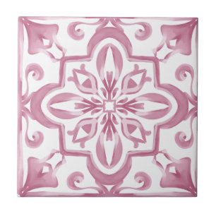 Italian style,pink,mediterranean tiles, tile