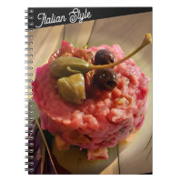 Italian Style Spiral Notebook – Gourmet Food Photo