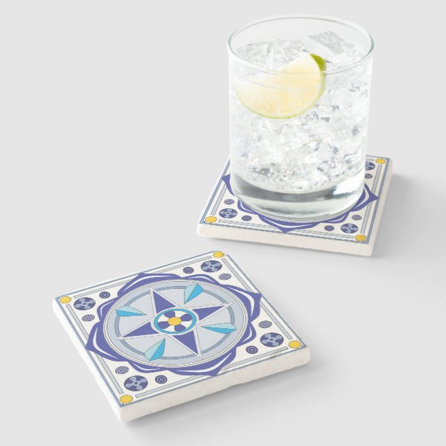 Italian Style Stone Coaster (Side)