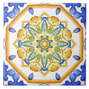 Italian style,tiles,majolica All-Over Print Tile