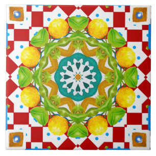 Italian style,tiles,majolica All-Over Print Tile