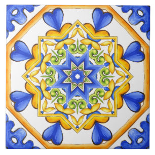 Italian style,tiles,majolica All-Over Print Tile