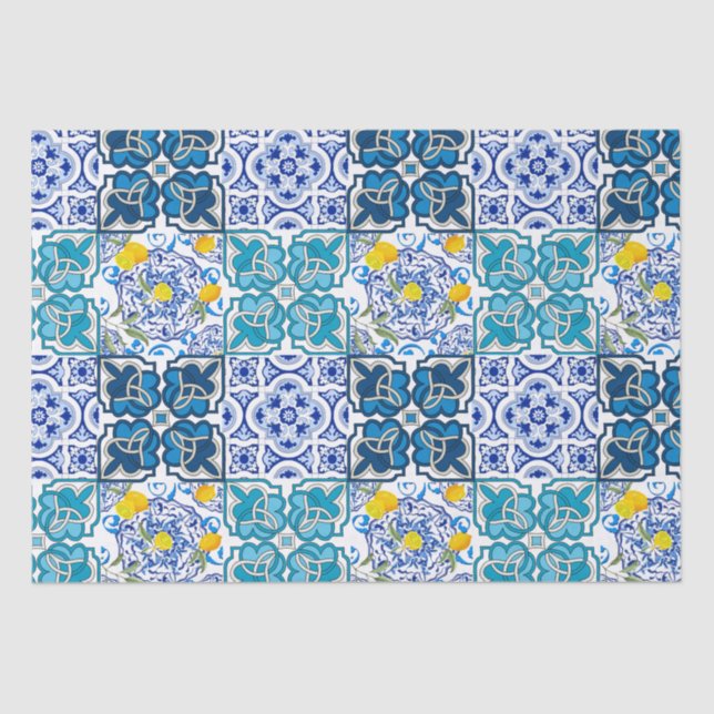 Italian style  ,vibrant           tissue paper (Front)