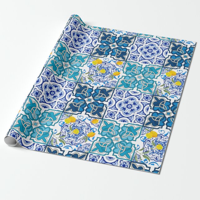 Italian style  ,vibrant            wrapping paper (Unrolled)
