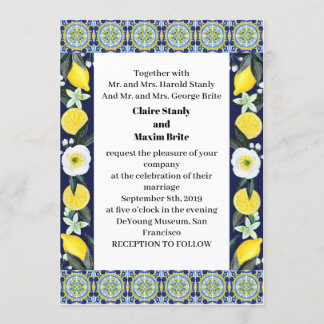 Italian style Wedding Invitation