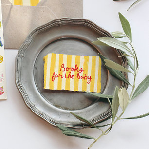 Italian Summer Books for Baby Insert Mediterranean RSVP Card