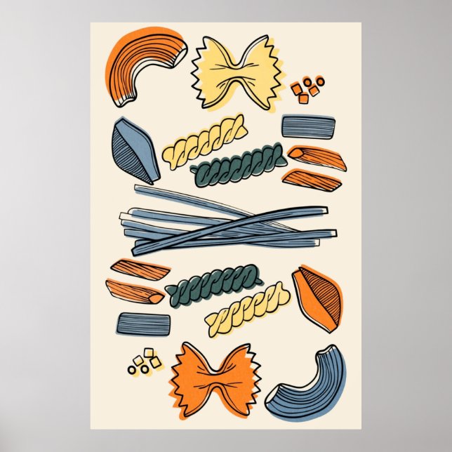 Italian Summer Pasta Poster (Front)