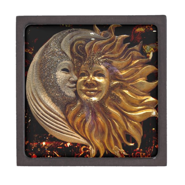 Italian Sun & Moon Jewellery Box (Front)