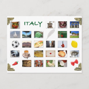 Italian symbol postcard