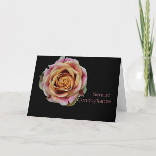 Italian Sympathy card - Sentite Condoglianze- Doub
