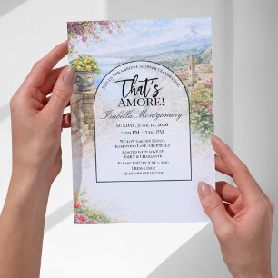 Italian Taormina That’s Amore Bridal Shower Invitation