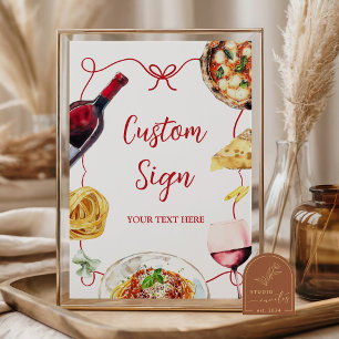 Italian That's Amore Bridal Shower Custom Sign