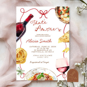 Italian That's Amore Bridal Shower Invitation