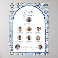 Italian Tile Groomsmen Introduction Poster