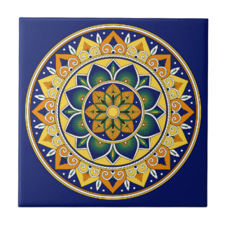 Italian Tile Pattern – Peacock motifs majolica