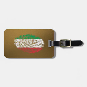 Italian touch fingerprint flag luggage tag