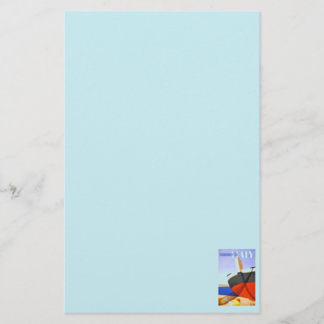 Italian tour poster stationery (Front)